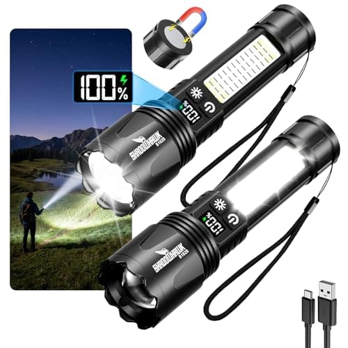 Shadowhawk 2 St&uuml;ck Extrem helle LED Taschenlampe Aufladbar