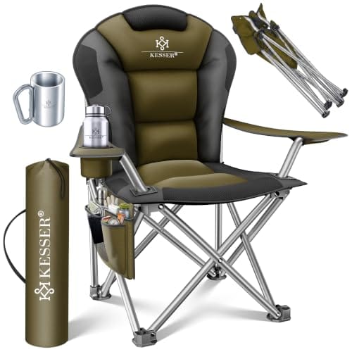 Kesser Campingstuhl faltbar | bis 150 kg | khaki