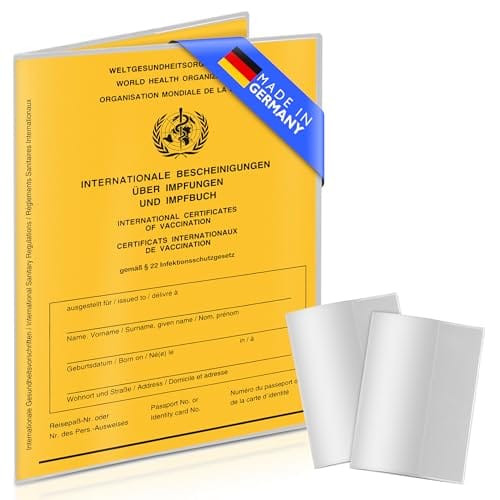 Creative Fox 2er Set Impfpass H&uuml;lle/Impfausweis H&uuml;lle (9,9 x 13,7cm) transparent f&uuml;r Kinder und Erwachsene | robuste und passgenaue Schutzh&uuml;lle f&uuml;r Impfausweis & Alten Reisepass | Made in Germany