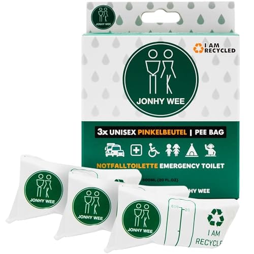 Jonhy Wee Pinkelbeutel &ndash; das Taschen-WC f&uuml;r Unterwegs